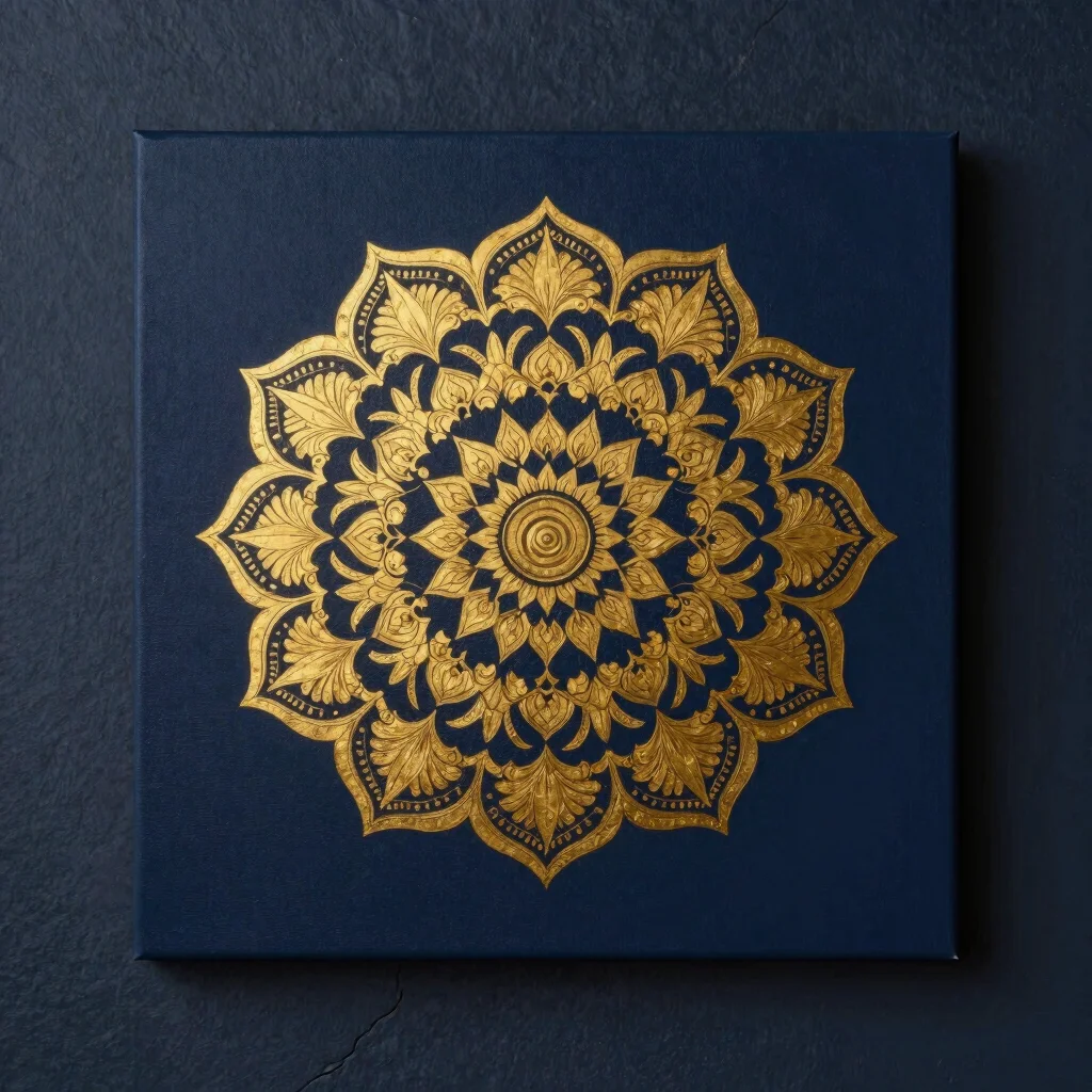 Gilded Mandala Canvas Wall Art