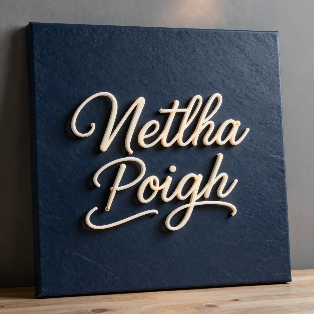 Custom Neon Anniversary Keepsake Plaque